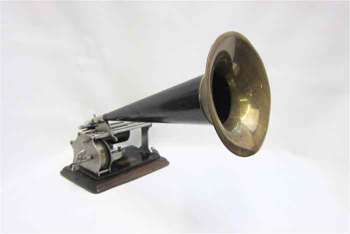 Appraisal: COLUMBIA GRAPHOPHONE with original '' long tapered horn built in