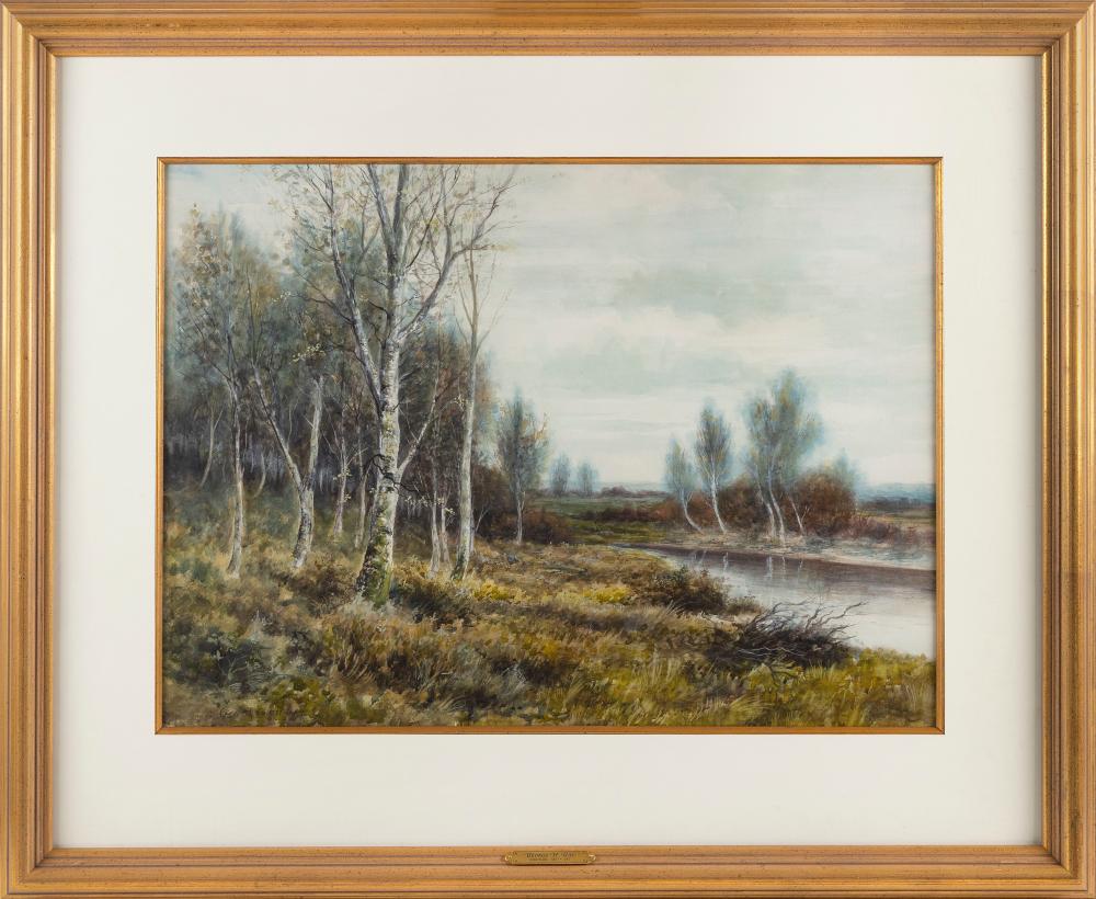 Appraisal: GEORGE HOWELL GAY NEW YORK WISCONSIN - BIRCH TREES BY