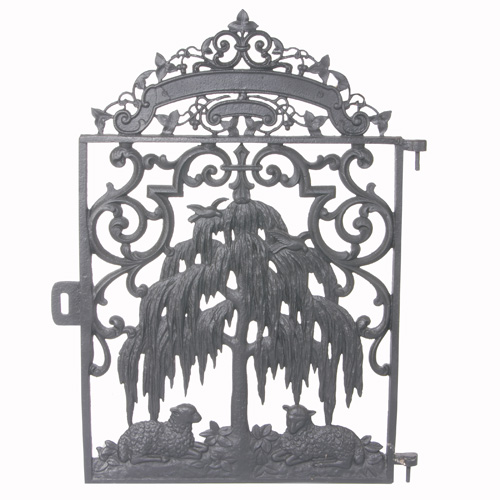 Appraisal: GARDENWARE D Wilder Attr American cast-iron garden gate ca Depicts