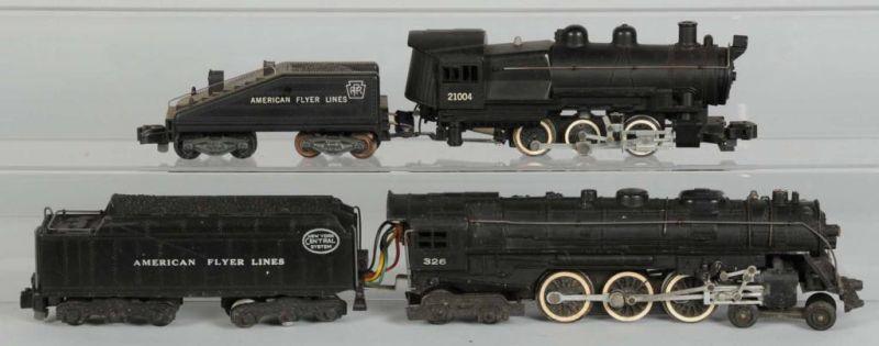 Appraisal: Lot of American Flyer S-Gauge Locomotives Description Includes switcher with