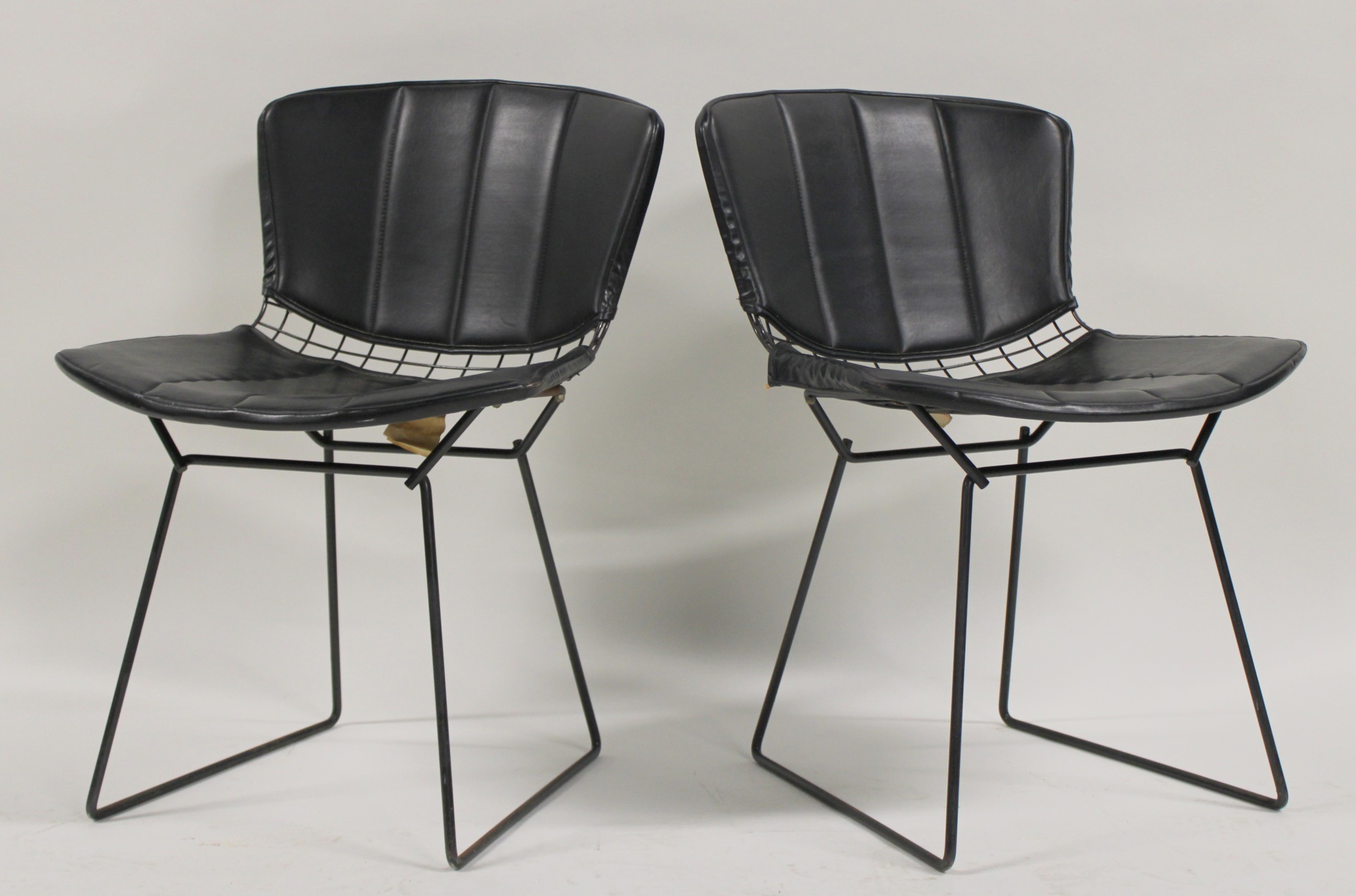 Appraisal: MIDCENTURY KNOLL PAIR OF BERTOIA CHAIRS Pair of excellent original