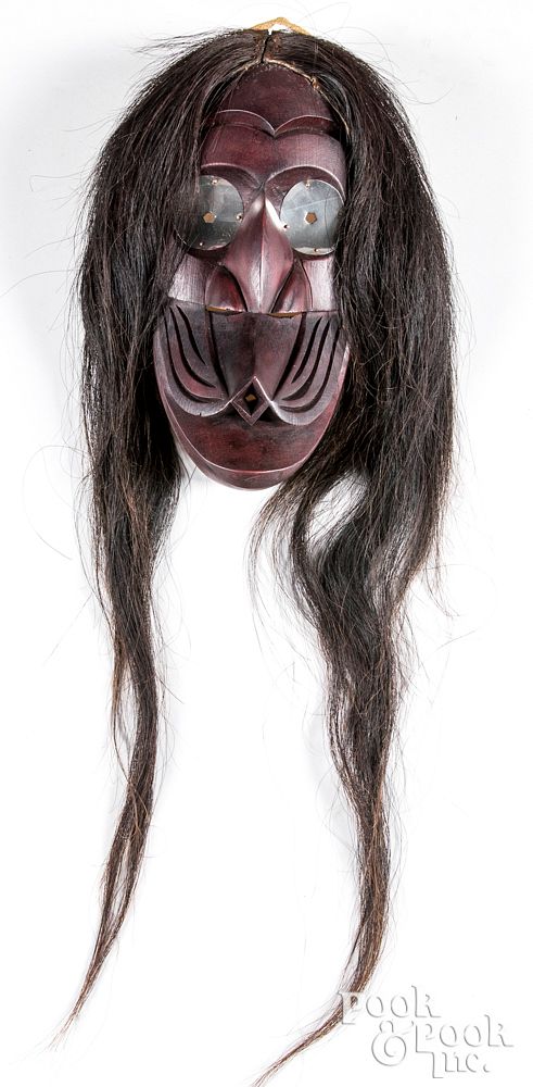 Appraisal: Iroquois Indian Whistler false face mask Onondaga Iroquois Indian Whistler