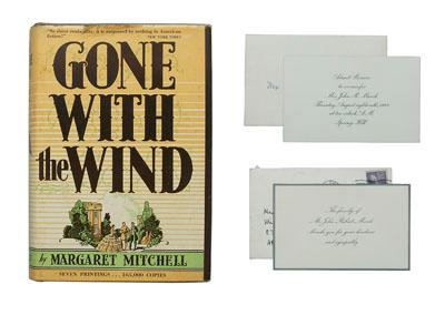 Appraisal: Inscribed copy Gone With The Wind first edition first printing