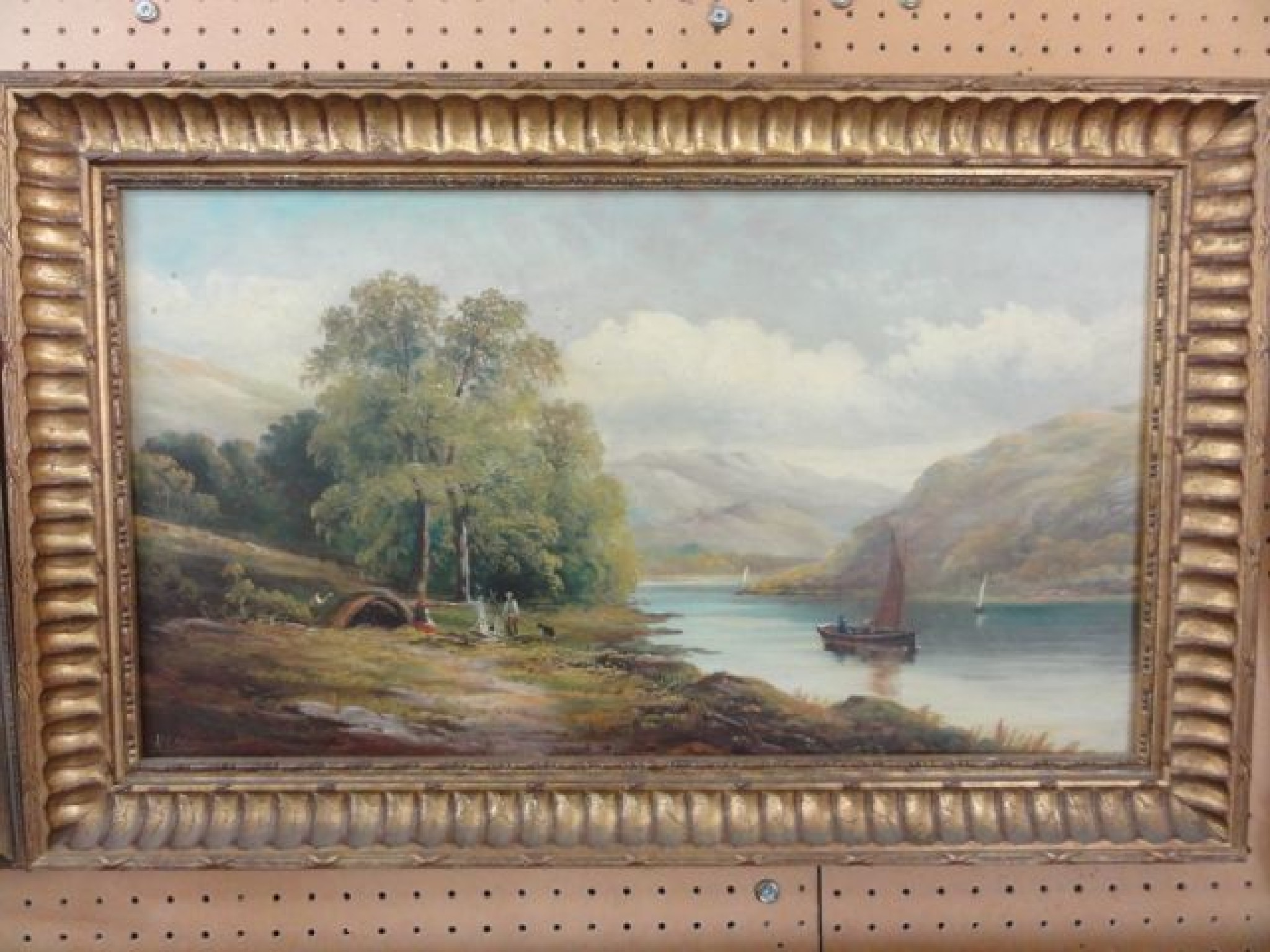 Appraisal: A late th century oil painting on board by Henry