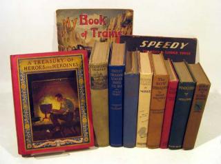 Appraisal: V Signed Mayer ANTIQUE CHILDREN'S BOOKS Dust Jackets Illustrated Decorative