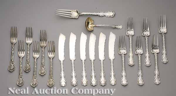 Appraisal: An American Sterling Silver Fish Service Whiting Louis XV pattern