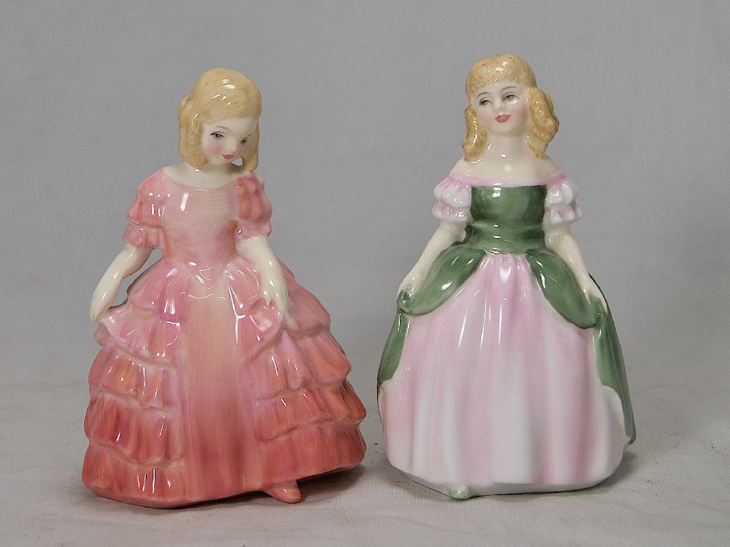 Appraisal: Two Royal Doulton figurines - 'Penny' HN and 'Rose' HN