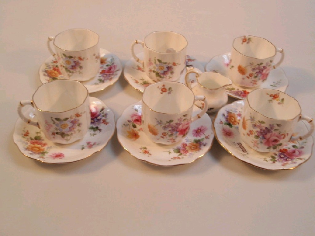 Appraisal: A Royal Crown Derby part coffee service painted with Old