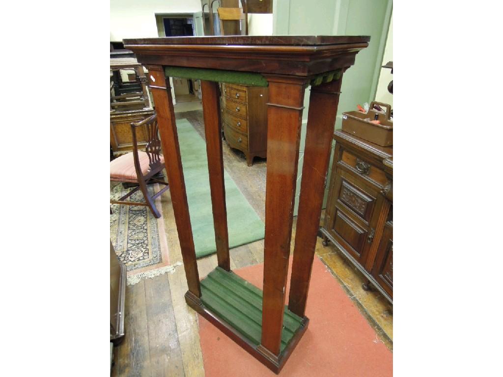 Appraisal: A Victorian mahogany freestanding dining table leaf carrier with stepped