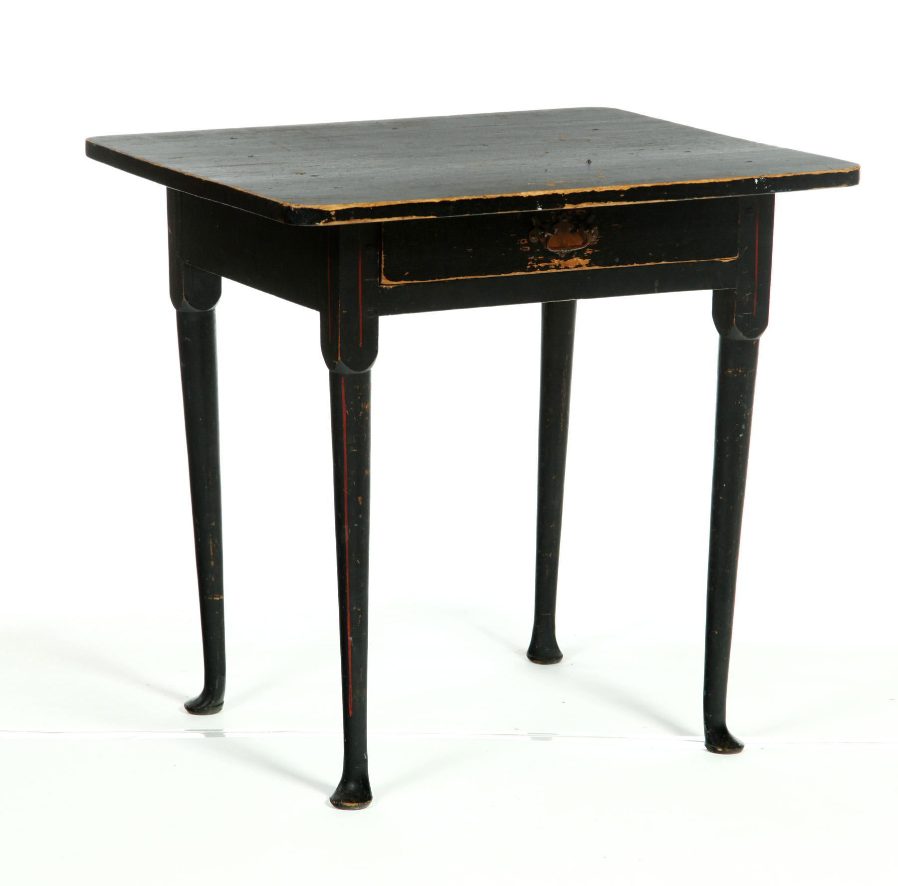 Appraisal: QUEEN ANNE TEA TABLE American th century pine and poplar