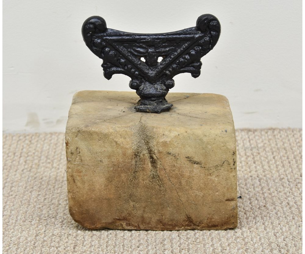 Appraisal: Victorian Cast Iron Boot Scraper Victorian cast iron boot scraper