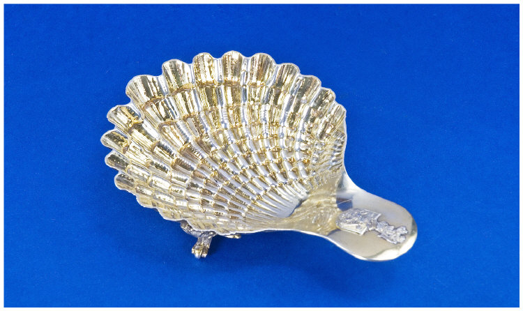 Appraisal: A French Silver Gilt Butter Dish Modelled as a Scallop