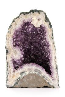 Appraisal: Large Cathedral Form Amethyst Mineral Specimen A large cathedral amethyst