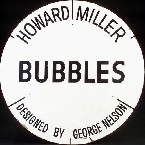 Appraisal: GEORGE NELSON HOWARD MILLER Early and rare wall-mounting Bubble lamp