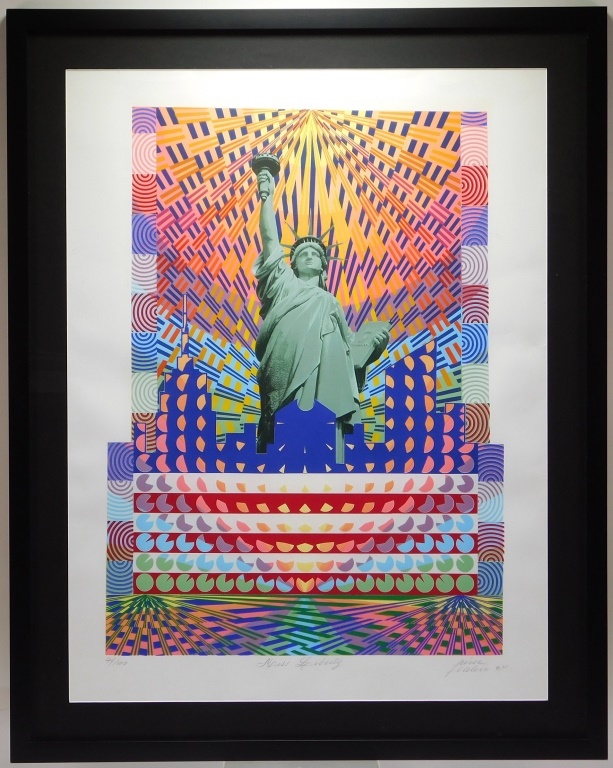 Appraisal: PEREZ MELERO MISS LIBERTY SILKSCREEN PRINT Spain United States Contemporary