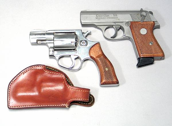 Appraisal: A lot of two modern handguns Comprising Michigan Armament Guardian