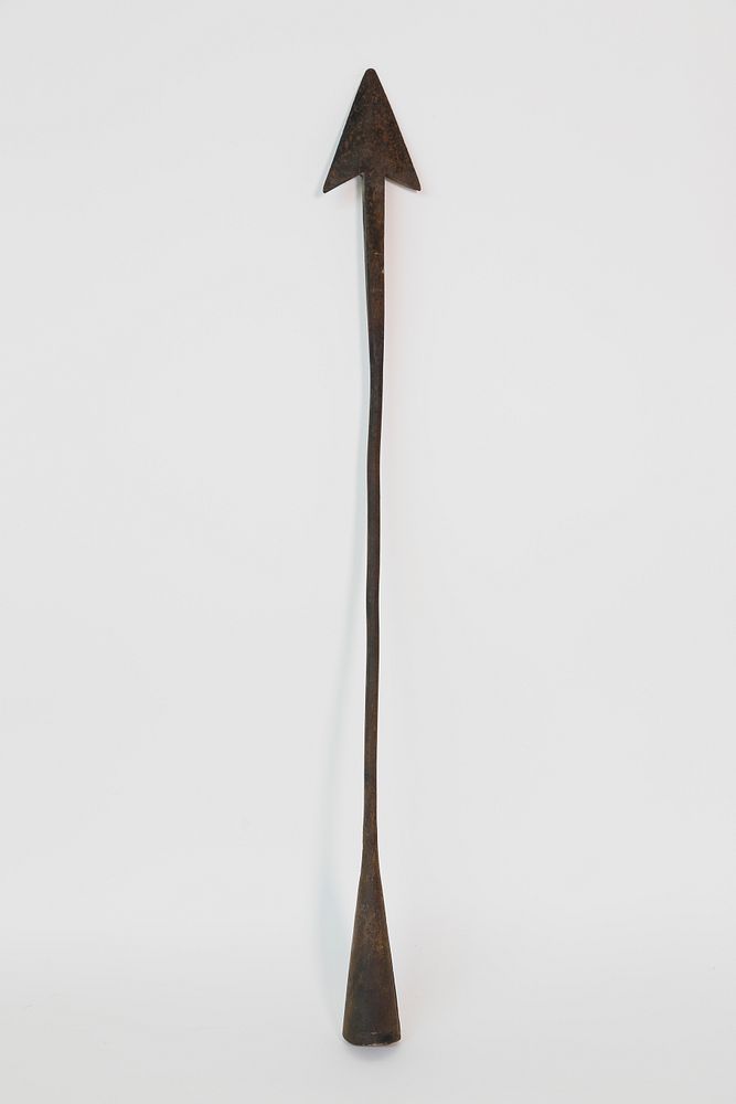 Appraisal: Wrought Iron Double Flue Whaling Harpoon circa - Wrought Iron