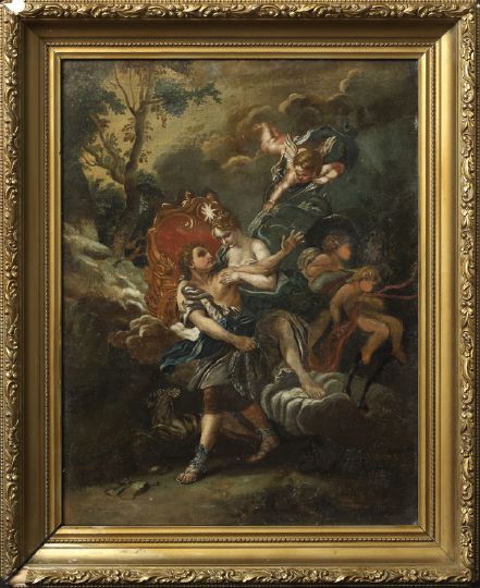 Appraisal: Follower of Francois Boucher French - Mars and Venus Pursued