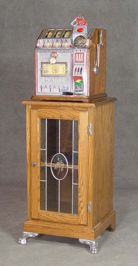 Appraisal: Pace Bantam Slot Machine Circa Chrome and oak slot machine