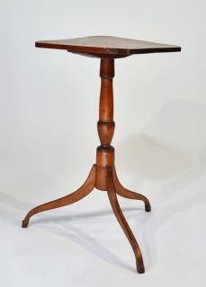 Appraisal: C New England Cherry Candle Stand NEW ENGLAND TH CENTURY