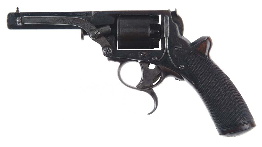 Appraisal: ENGRAVED A B GRISWOLD NEW ORLEANS PERCUSSION REVOLVER Cal SN