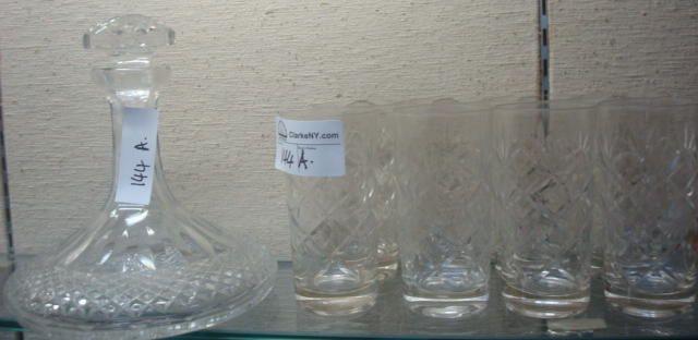 Appraisal: Cut Crystal Decanter Glasses