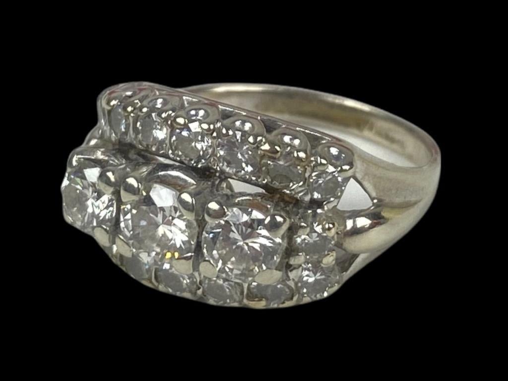 Appraisal: K White Gold Diamond Ring ctwInspected by an experienced twin