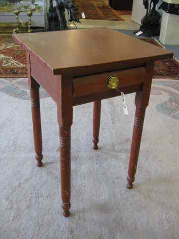 Appraisal: Sheraton One Drawer Stand '' tall '' square top