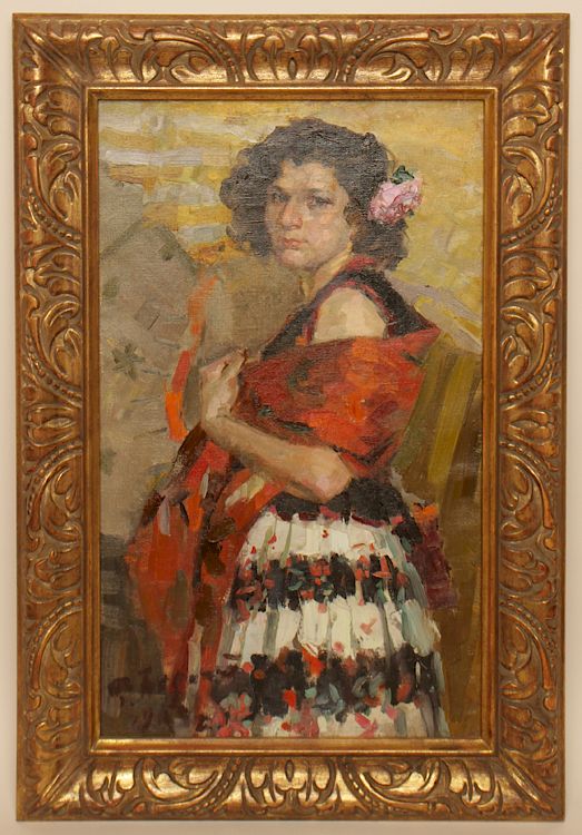 Appraisal: FEDOR MIKHAILOVICH BARANOVSKY GYPSY SIGNED Fedor Mikhailovich Baranovsky Russian b