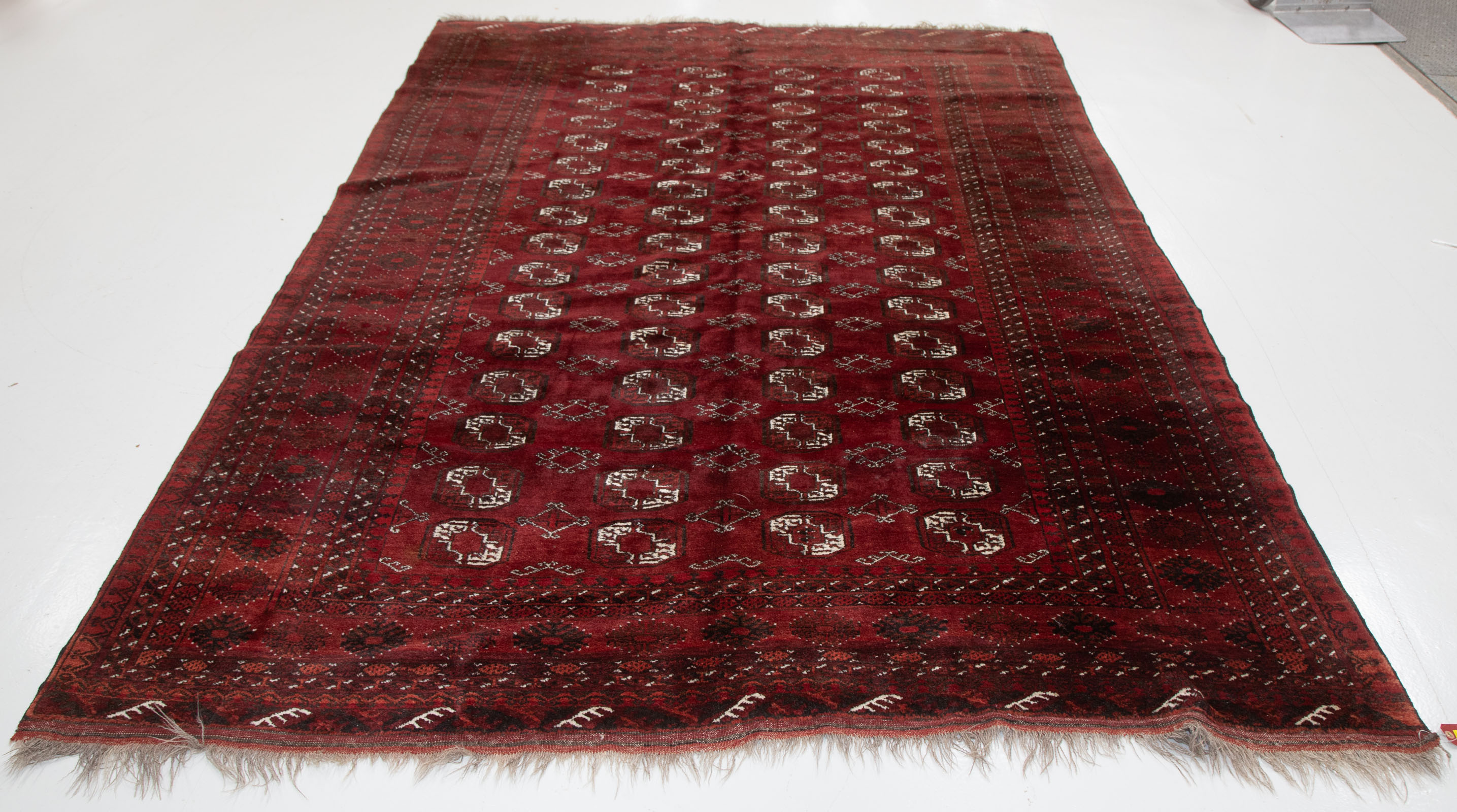 Appraisal: TURKOMAN BOKHARA RUG AFGHANISTAN X Third quarter- th century hand-knotted