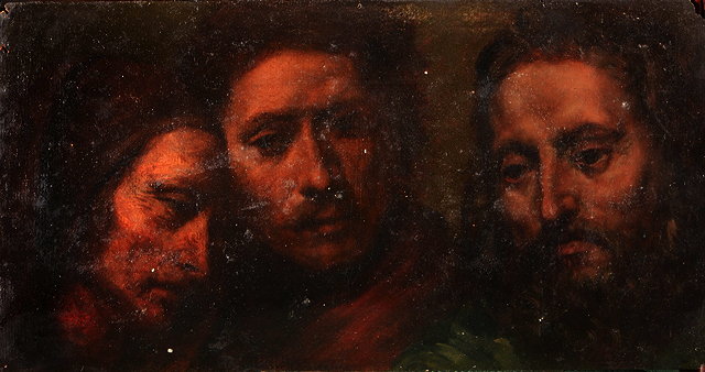 Appraisal: EARLY ITALIAN SCHOOLAn Interesting and Finely Painted Head Study oils