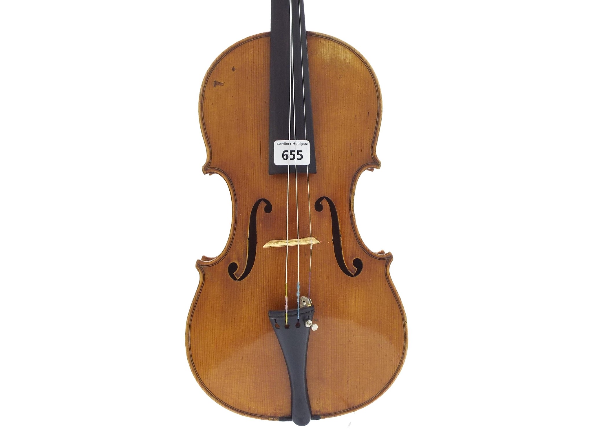 Appraisal: Interesting early th century violin possibly Italian unlabelled the two