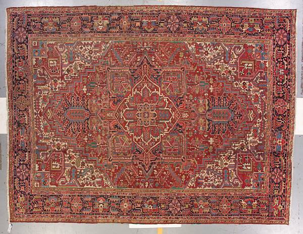 Appraisal: A Heriz carpet Northwest Persia size approximately ft in x