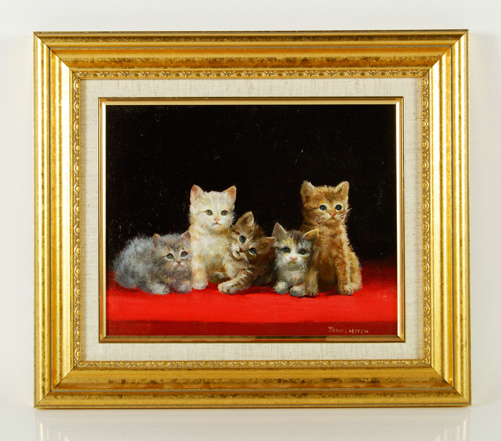 Appraisal: - Hitch Kittens O C Jean Hitch American th C