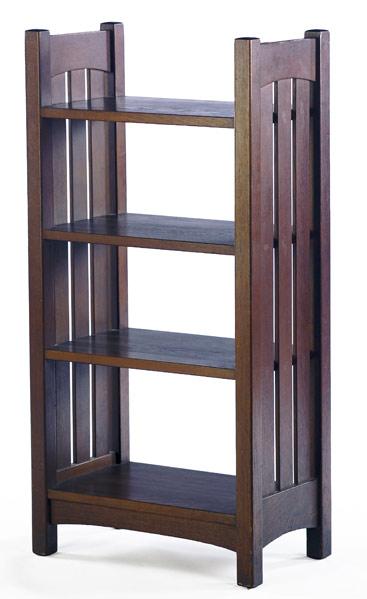 Appraisal: L AND J G STICKLEY Magazine stand no with slatted