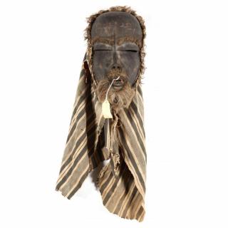 Appraisal: Ivory Coast Yakuba Mask carved wood male with black painted