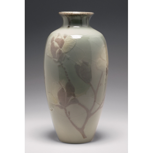 Appraisal: Decorative Rookwood vase large classic form in a Hi-glaze with