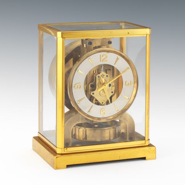 Appraisal: LECOULTRE ATMOS BRASS AND GLASS CLOCK x x Le Coultre