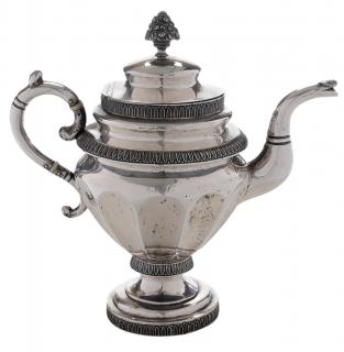 Appraisal: New York Coin Silver Teapot marks for Gerardus Boyce New