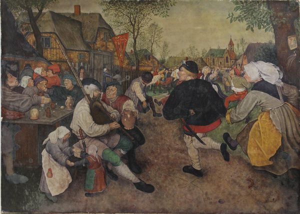 Appraisal: E Gilbert Dutch village scene o c th Century x