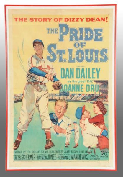 Appraisal: Pride of St Louis Movie Poster Description Very nice lithograph