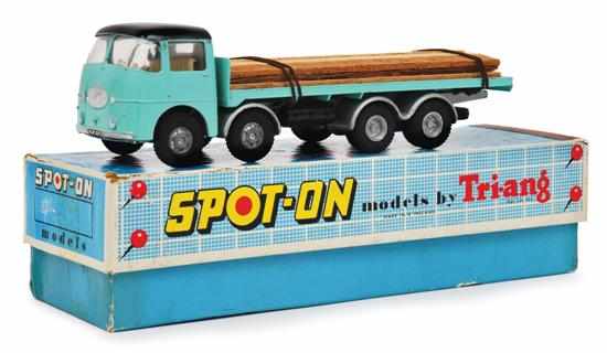 Appraisal: Spot-On P ERF G Flatbed Lorry With Planks turquoise cab