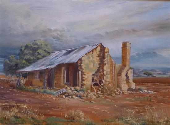 Appraisal: J A O'REILLY THE OLD HOMESTEAD OIL ON BOARD