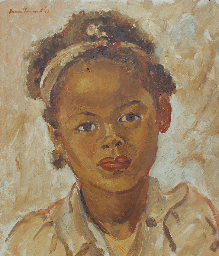 Appraisal: FRANCK Bruce South African th Century Portrait of a South