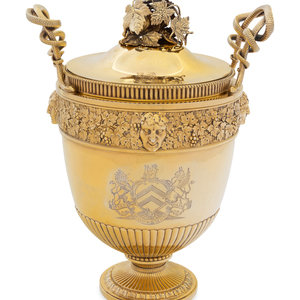 Appraisal: A Paul Storr George III Silver-Gilt Fruit Cooler London having