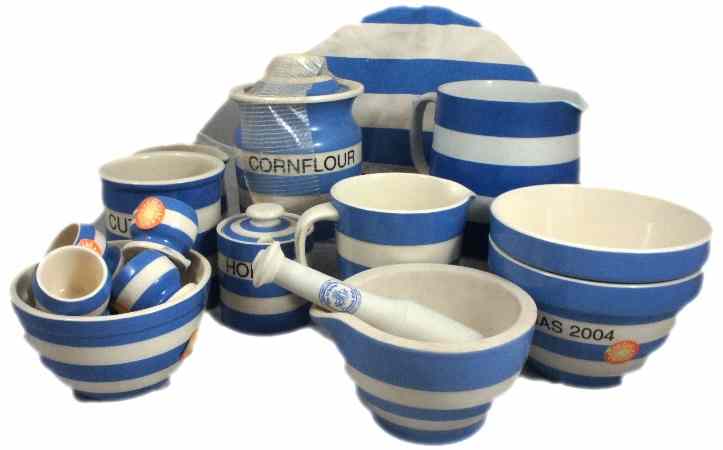 Appraisal: A collection of TG Green Cornish Blue Ware to include