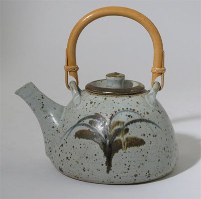 Appraisal: David Leach - a Lowerdown Pottery stoneware teapot and cover