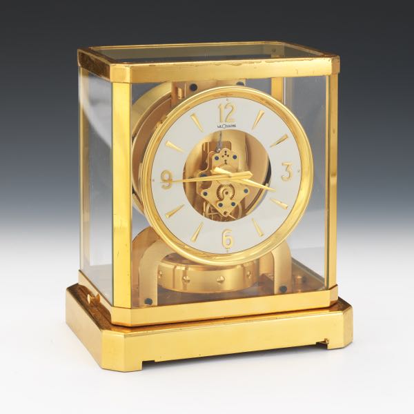 Appraisal: LECOULTRE ATMOS BRASS AND GLASS CLOCK x x Jaeger Le