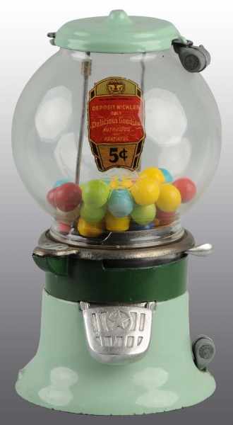 Appraisal: Columbus -Cent Coin-Operated Gumball Dispenser Description Working Original top and