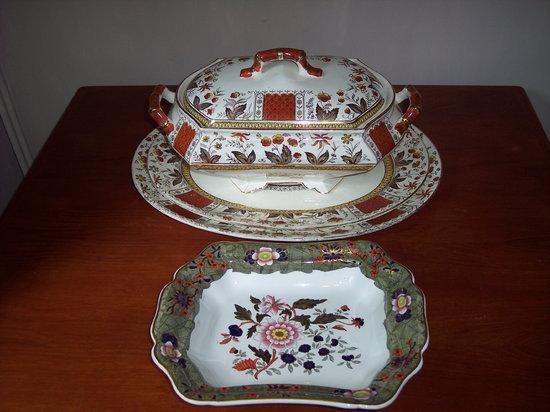 Appraisal: An S H Norman pattern two- handled tureen and cover